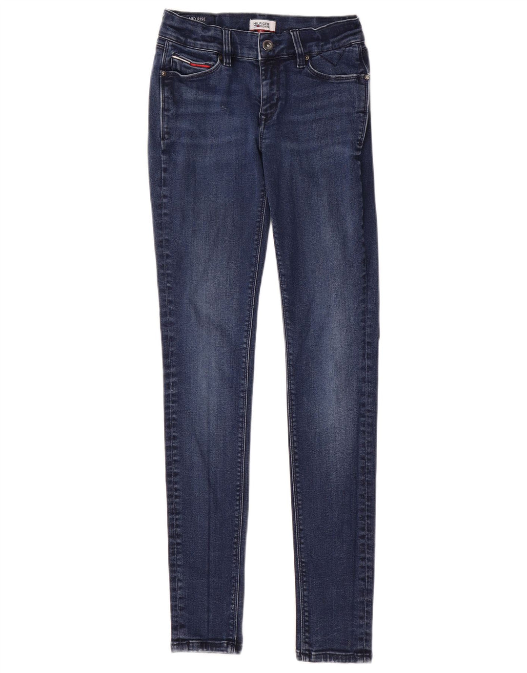 Blugi skinny TOMMY HILFIGER pentru femei cu talie medie W27 L30 bumbac albastru