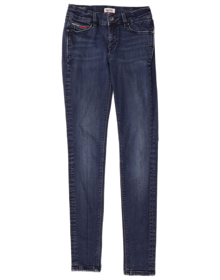 Blugi skinny TOMMY HILFIGER pentru femei cu talie medie W27 L30 bumbac albastru