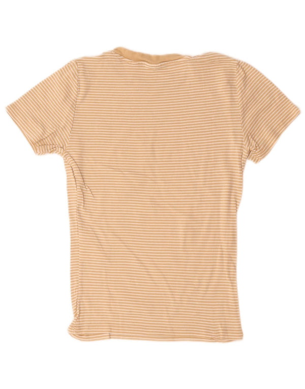 Tricou pentru femei Levi's Top UK 8 Small Beige Pinstripe Bumbac