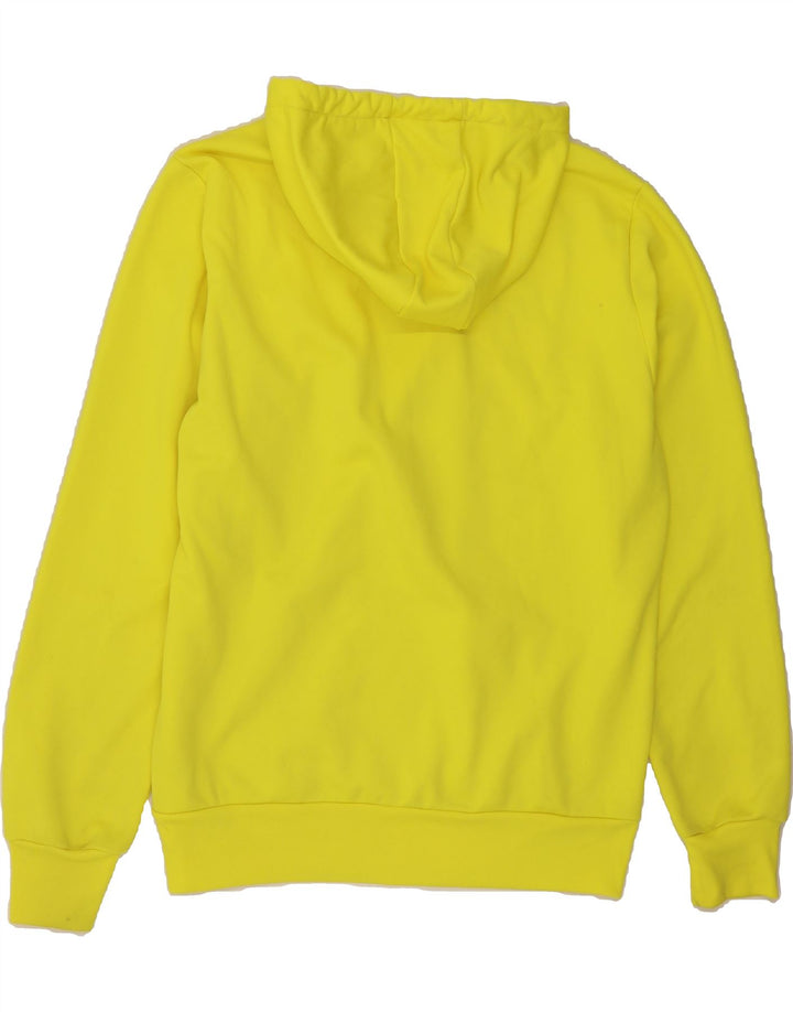 ERREA Mens Graphic Hoodie Jumper Large Yellow Cotton Vintage Errea and Second-Hand Errea from Messina Hembry 