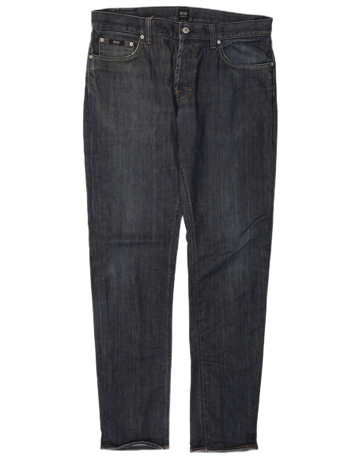 Blugi slim pentru bărbați Hugo Boss W35 L34 Bumbac albastru