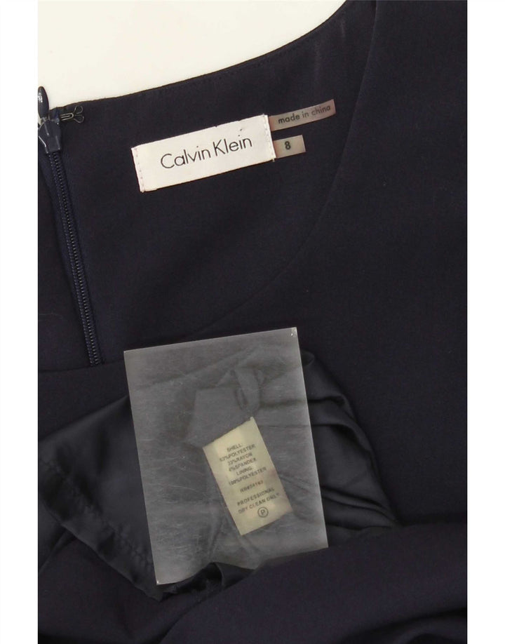 Rochie teacă fără mâneci pentru femei Calvin Klein US 8 Medium Bleumarin Poliester