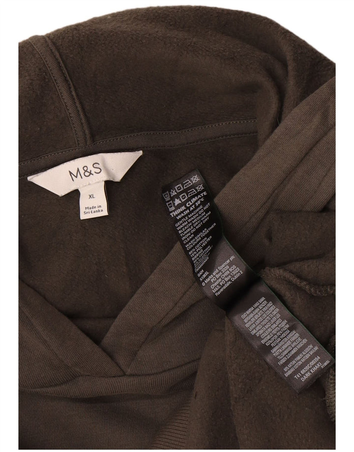 Pulover pentru bărbați Marks & Spencer, bumbac kaki XL