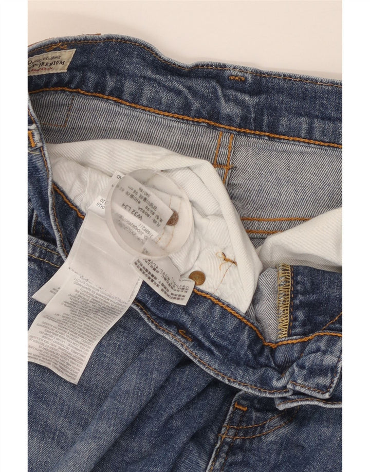Blugi conici pentru bărbați Levi's 502 W32 L34 Bumbac albastru