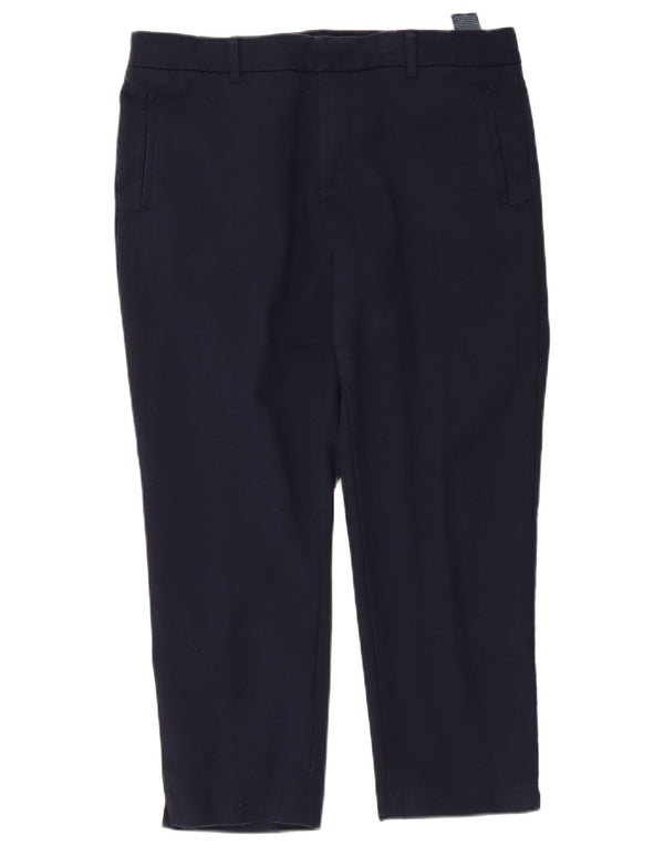 Pantaloni tăiați pentru femei Tommy Hilfiger US 14 XL W34 L24 bleumarin bumbac