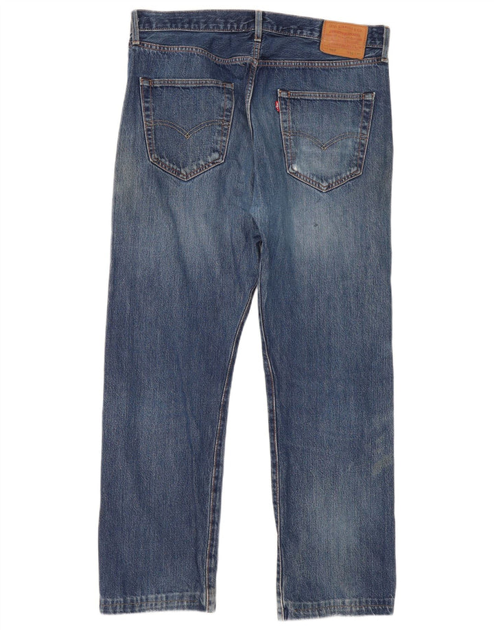 Blugi drepti pentru bărbați Levi's 501 W36 L30 Bumbac albastru