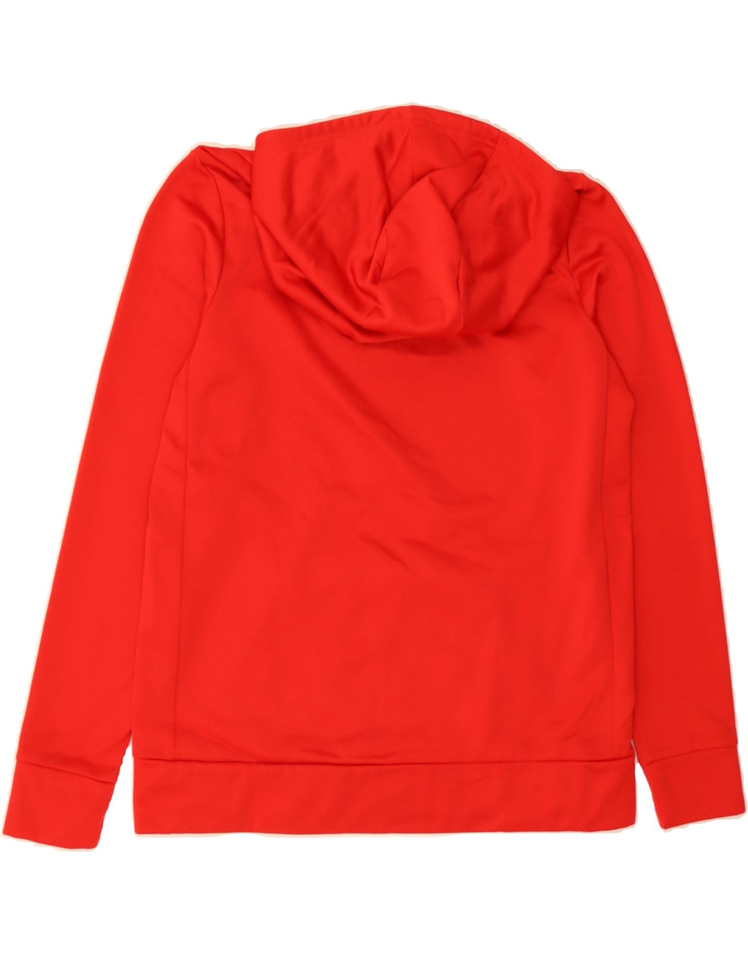 NIKE Mens Zip Hoodie Sweater Medium Red Polyester Vintage Nike and Second-Hand Nike from Messina Hembry 