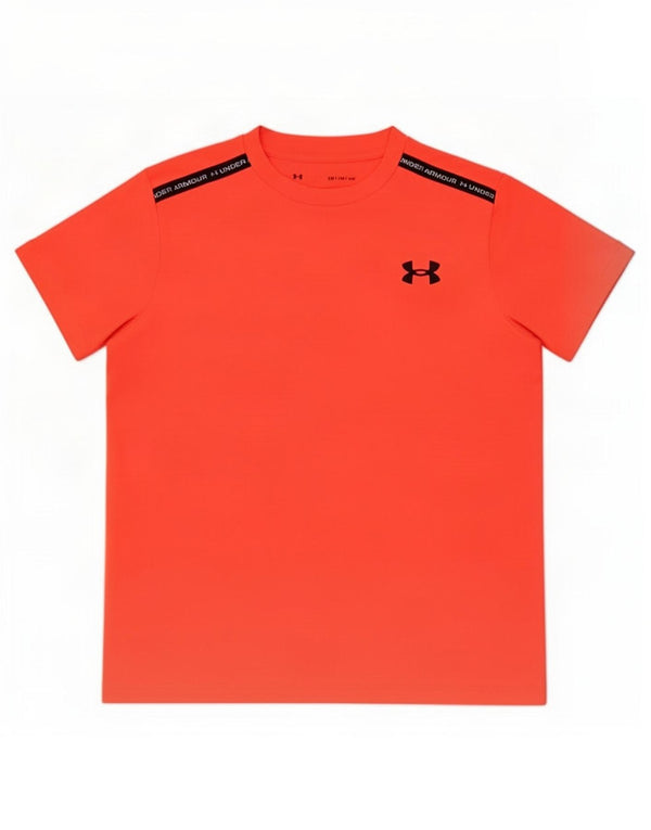 Tricou grafic Under Armour pentru băieți Top 9-10 ani Medium Orange Colorblock