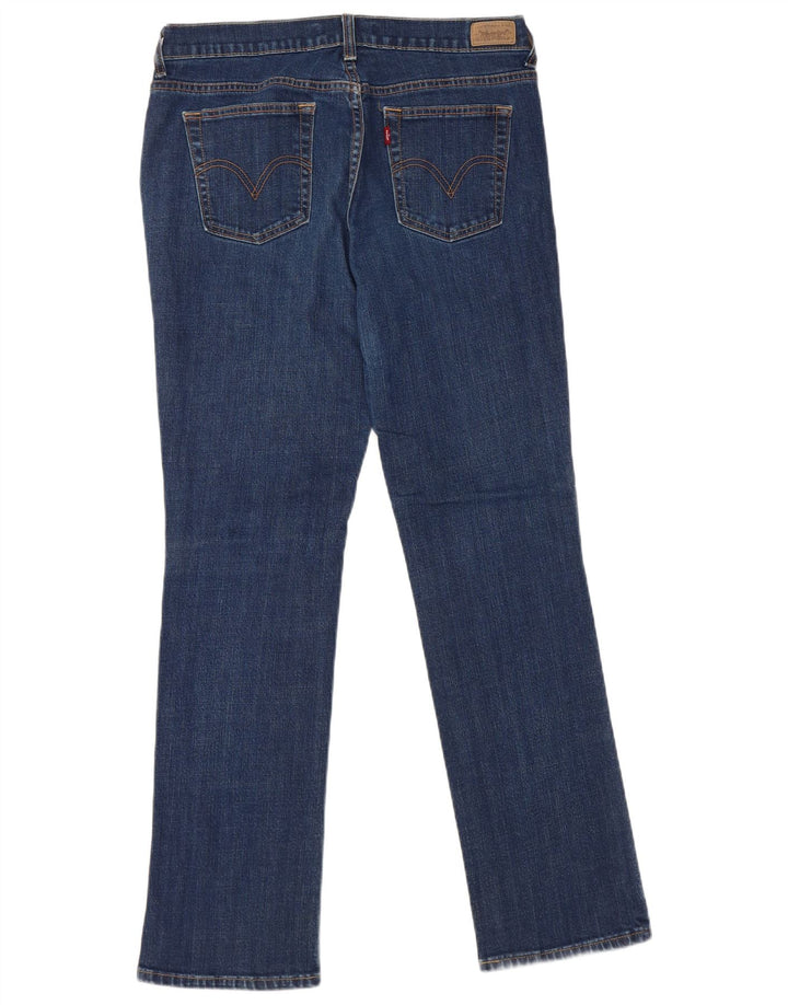 Blugi drepti pentru femei LEVI'S 505 US 10 mare W30 L30 bumbac albastru
