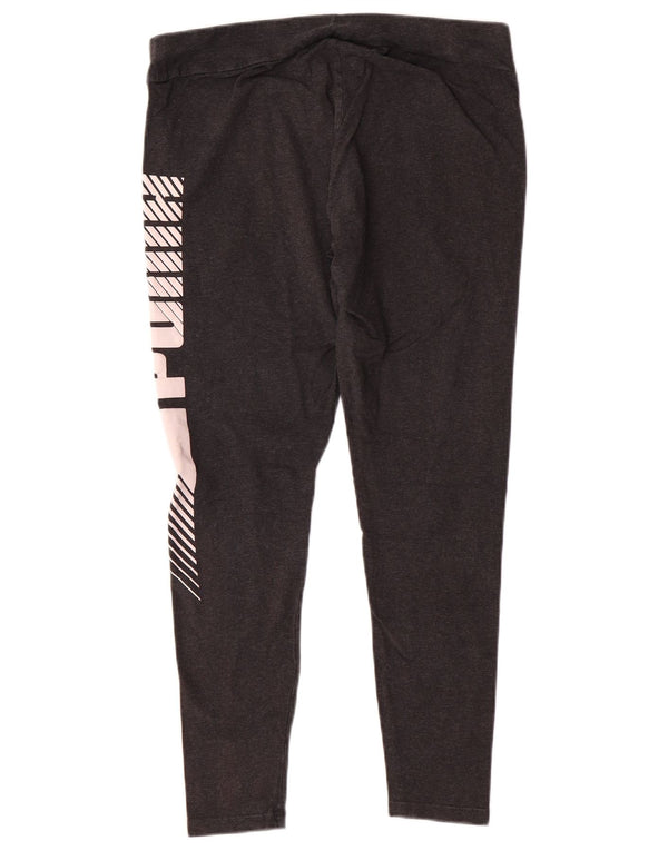 Leggings grafic PUMA pentru femei UK 14, mare, gri