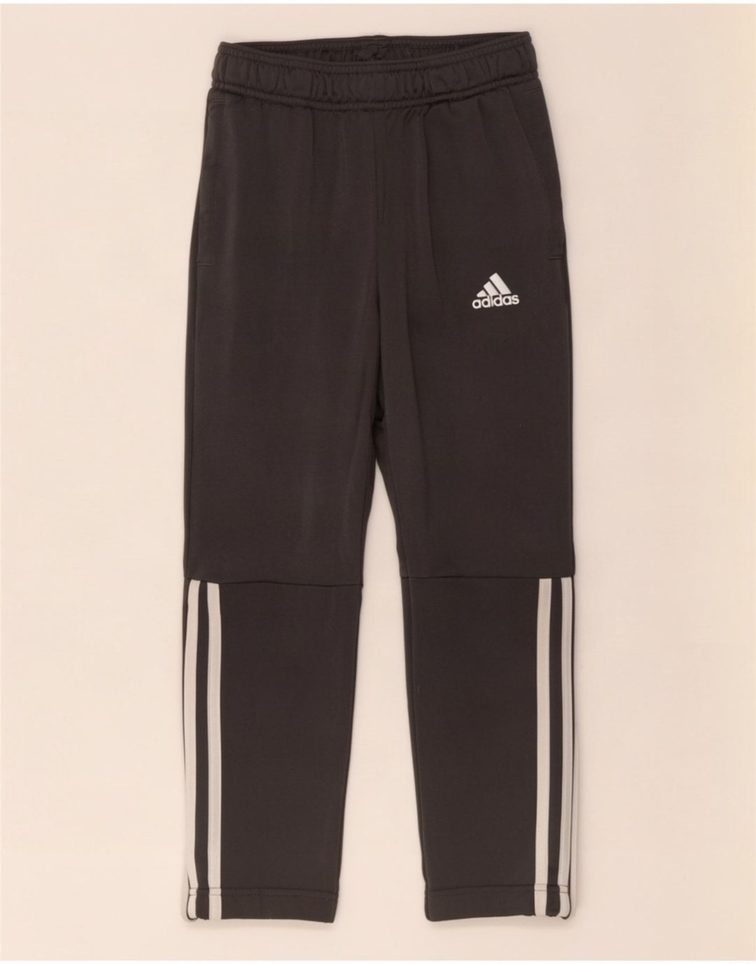 Pantaloni de trening Adidas pentru baieti 7-8 ani poliester gri