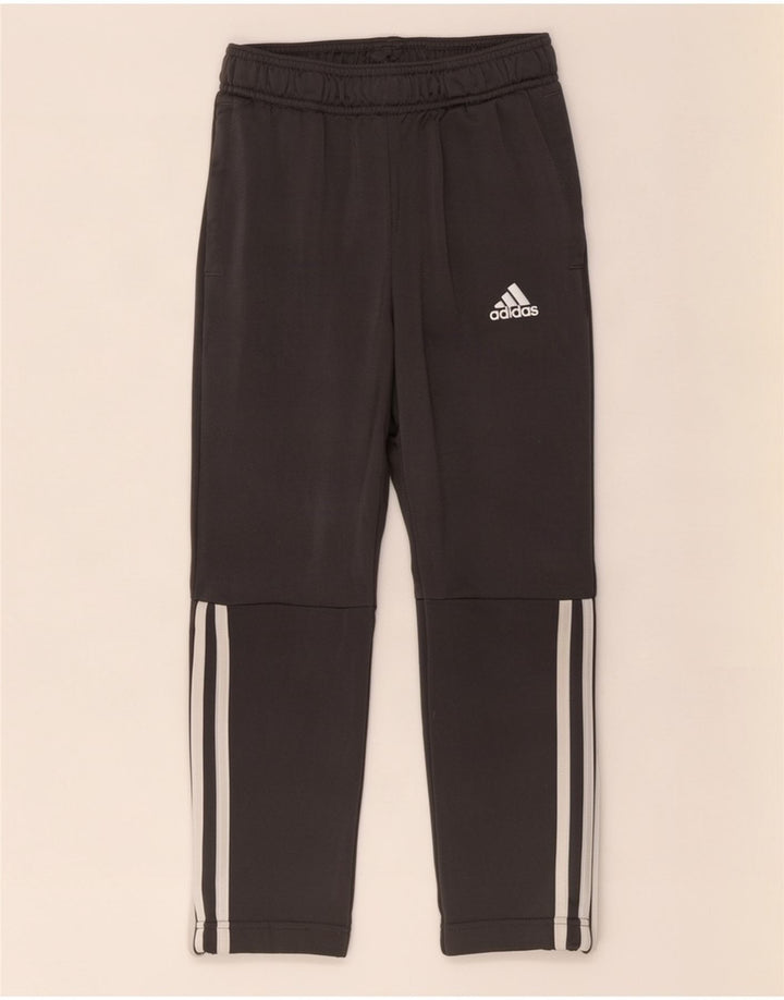 Pantaloni de trening Adidas pentru baieti 7-8 ani poliester gri