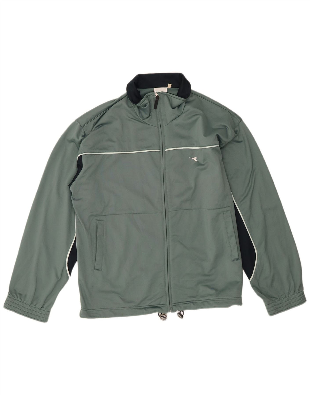Jachetă de trening pentru bărbați Diadora IT 48 Medium Green Colorblock Poliester