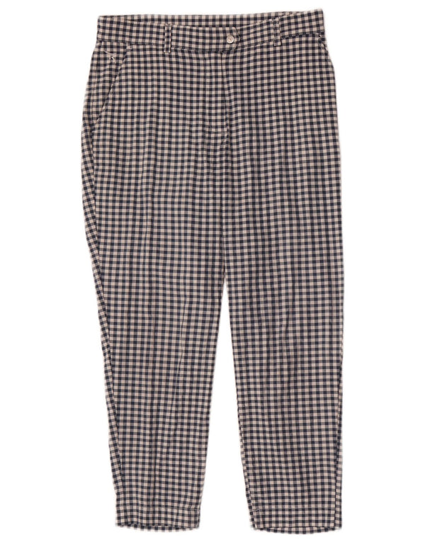 Pantaloni chino slim pentru femei Chervo IT 42 Medium W28 L23 Blue Vichy