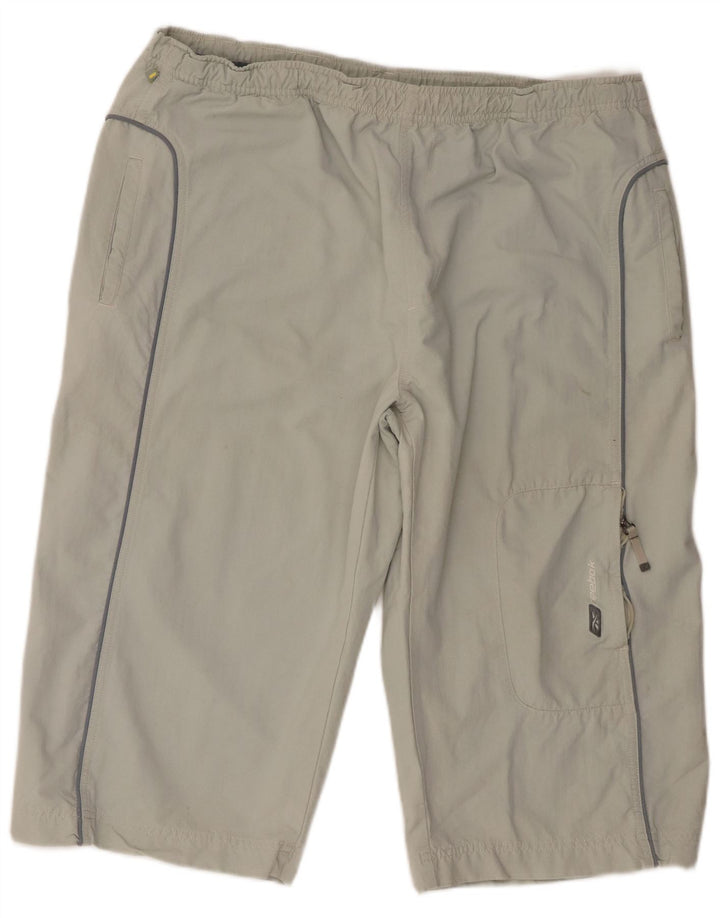 Pantaloni scurți sport Bermuda Reebok pentru bărbați XL, nailon gri