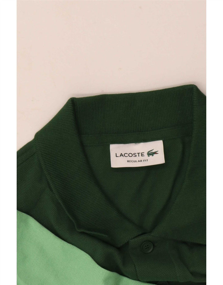 Tricou polo Lacoste pentru bărbați, cu formă regulată, verde mediu