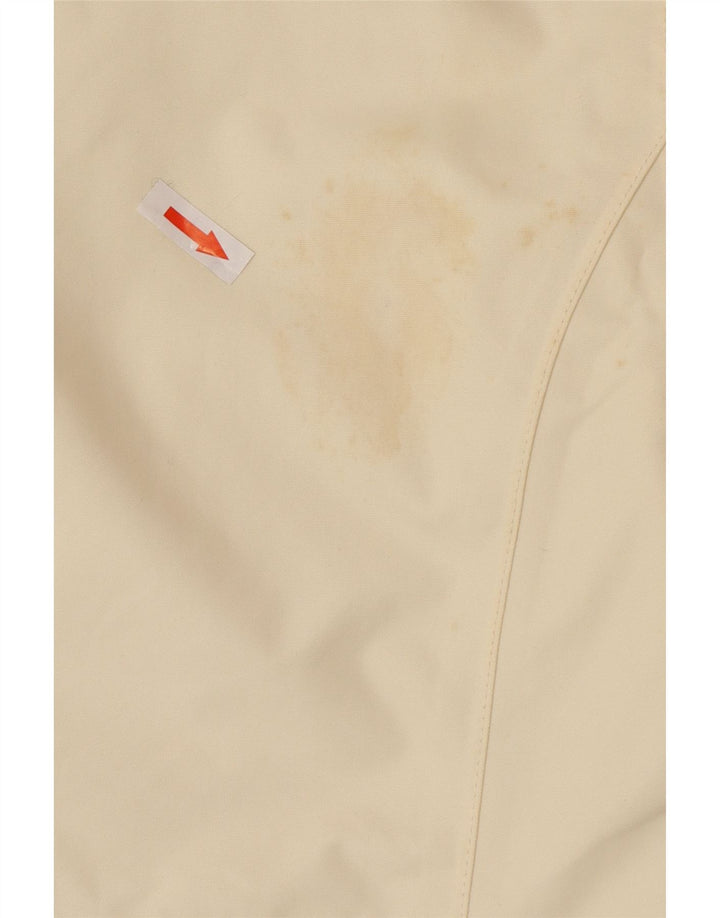 Jachetă Windbreaker supradimensionată pentru femei Lands End UK 10 Small din nailon alb