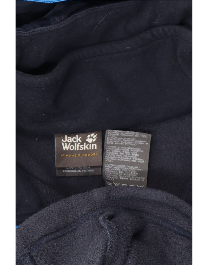 Jack Wolfskin Jachetă de ploaie cu glugă pentru bărbați UK 40 Poliamidă mare albastră