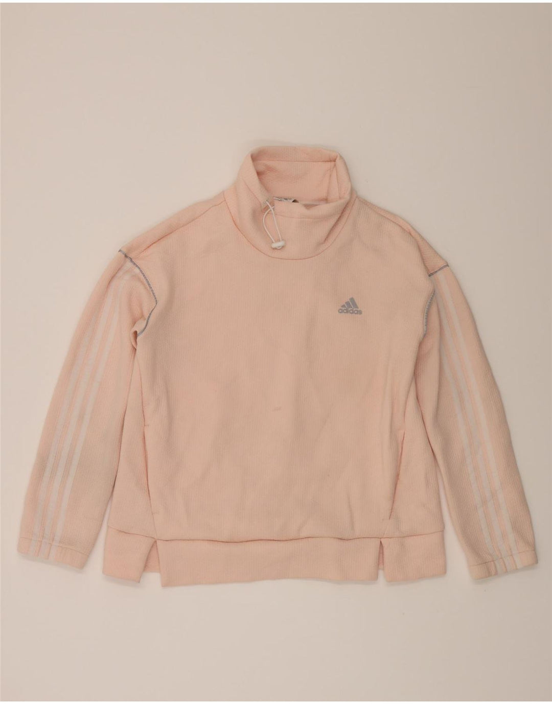 ADIDAS Womens Sweatshirt Jumper UK 12/14 Medium Pink Polyester Vintage Adidas and Second-Hand Adidas from Messina Hembry 