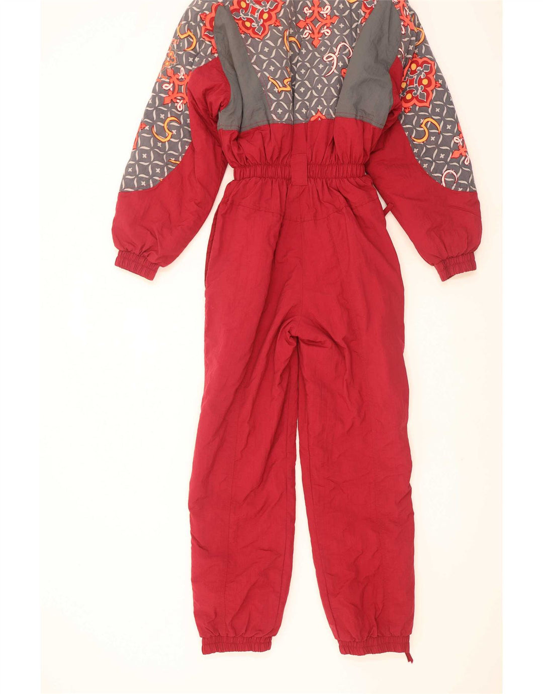 Salopetă de schi X-Cape pentru femei UK 10 Small Red Geometric Nylon