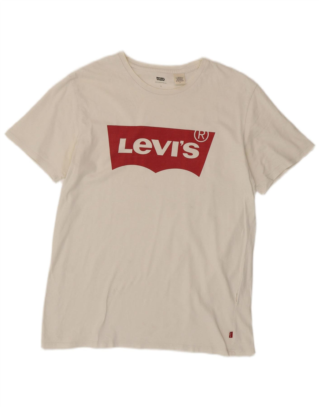 Tricou grafic pentru bărbați Levi's Top Large White