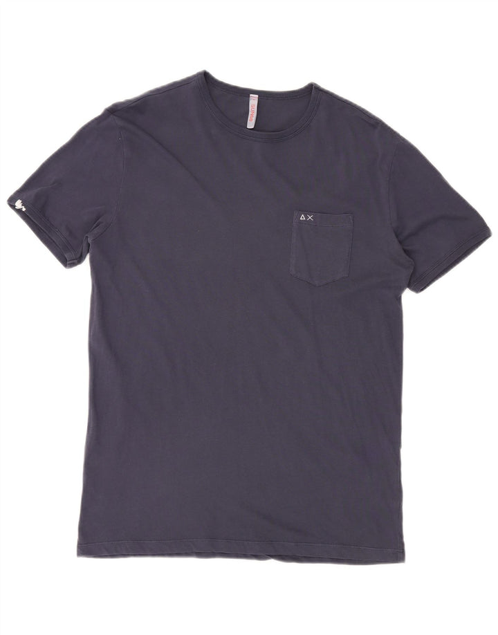 SUN68 Tricou Bărbați Top Mediu Bleumarin Bumbac