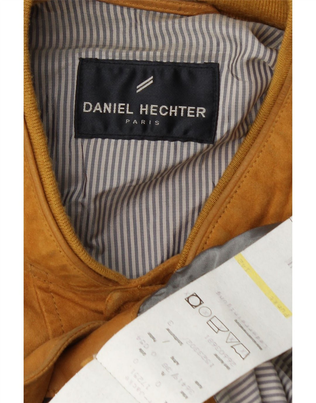 Jachetă bomber din piele intoarsa pentru barbati Daniel Hechter IT 54 2XL piele galbena