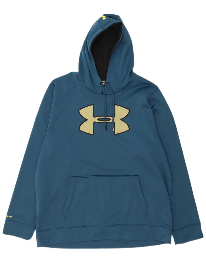 Pulover pentru bărbați UNDER ARMOUR Heat Gear Graphic Hoodie, 2XL, albastru