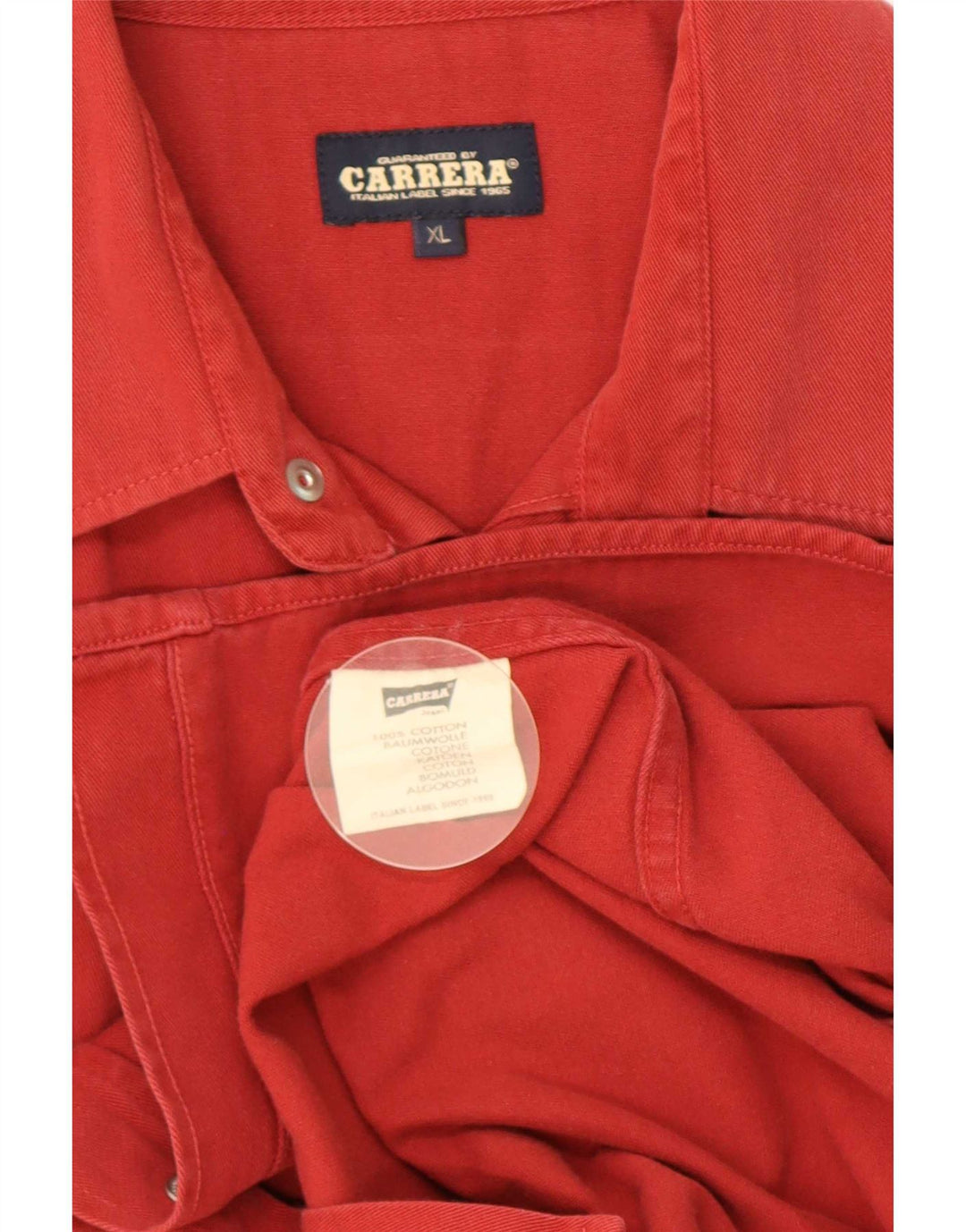 Cămașă pentru bărbați Carrera XL bumbac roșu