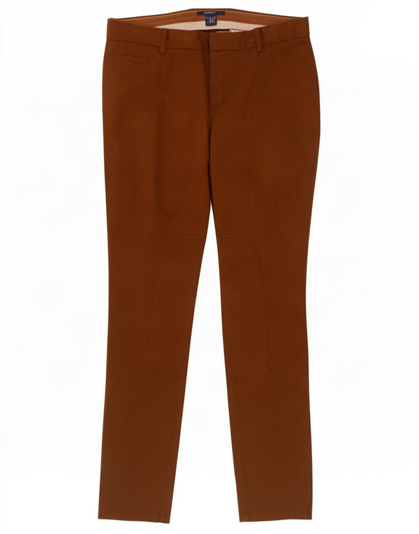 Pantaloni chino skinny Gant pentru femei UK 16 Large W36 L33 Maro Bumbac