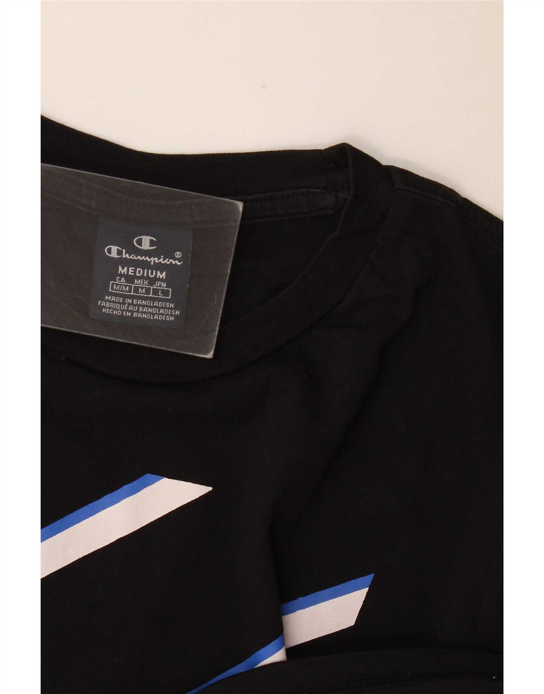 Tricou grafic pentru bărbați Champion Top Mediu Negru