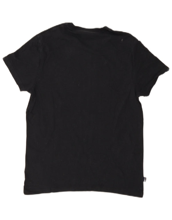 Tricou Superdry pentru bărbați Top mediu negru bumbac