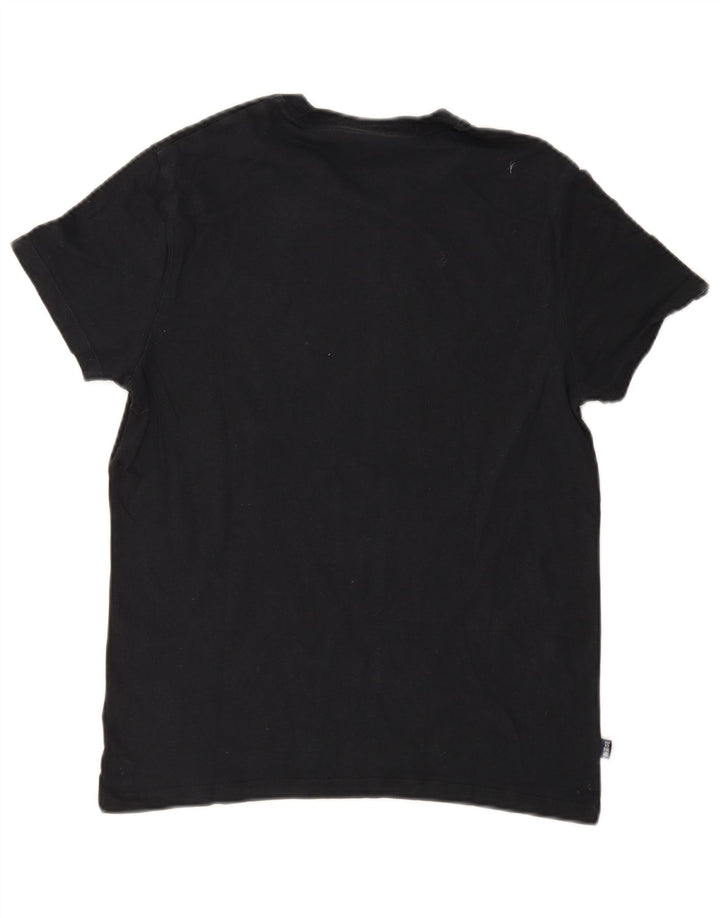 Tricou Superdry pentru bărbați Top mediu negru bumbac