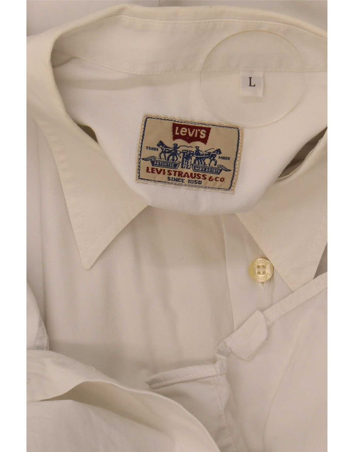 Cămașă Levi's pentru bărbați, mare, albă