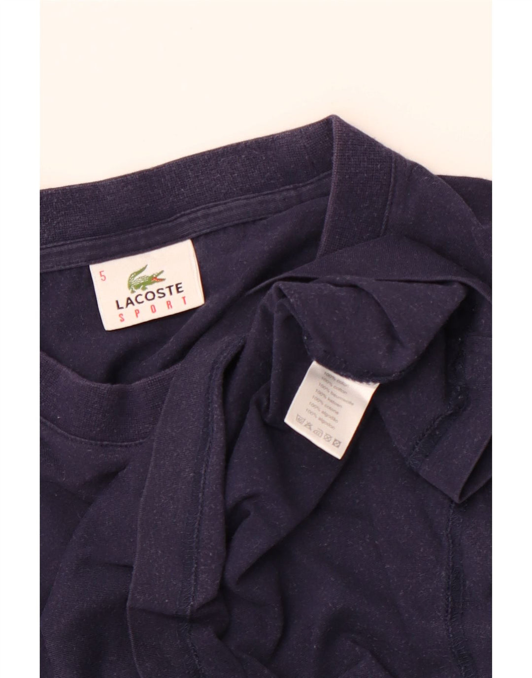 Tricou Bărbați LACOSTE Top Marimea 5 Mare Bumbac Bleumarin