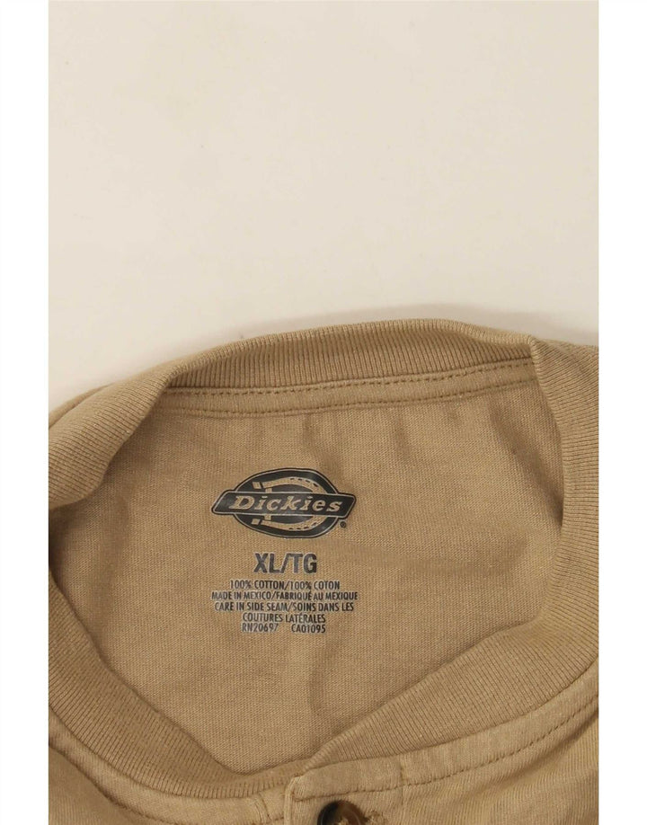 Tricou obișnuit pentru bărbați Dickies Top XL Bej Bumbac