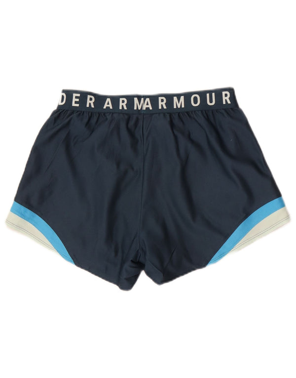 Pantaloni scurti sport Under Armour pentru femei Heat Gear UK 10 Small Bleumarin