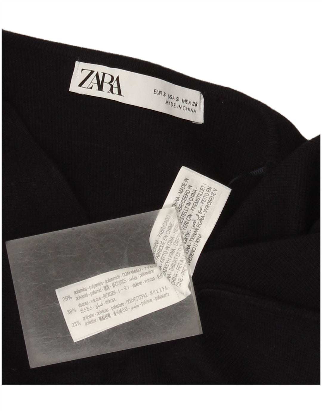 Pulover cardigan pentru femei Zara UK 10 Poliamidă bleumarin mic