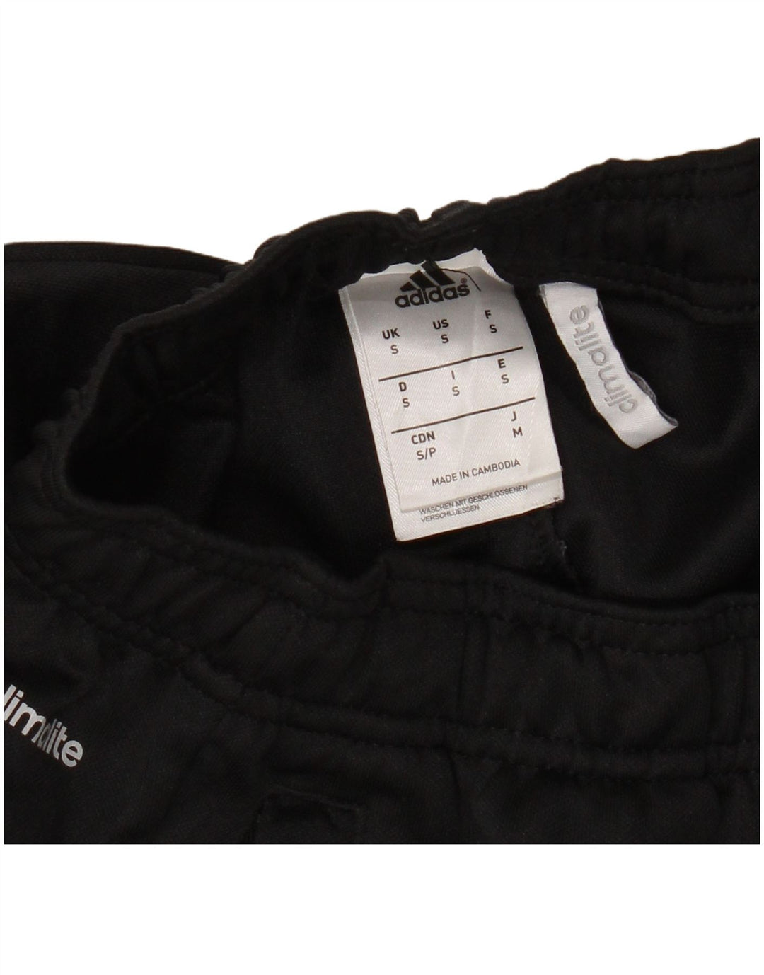 Pantaloni de trening Adidas Climalite pentru bărbați, poliester negru mic