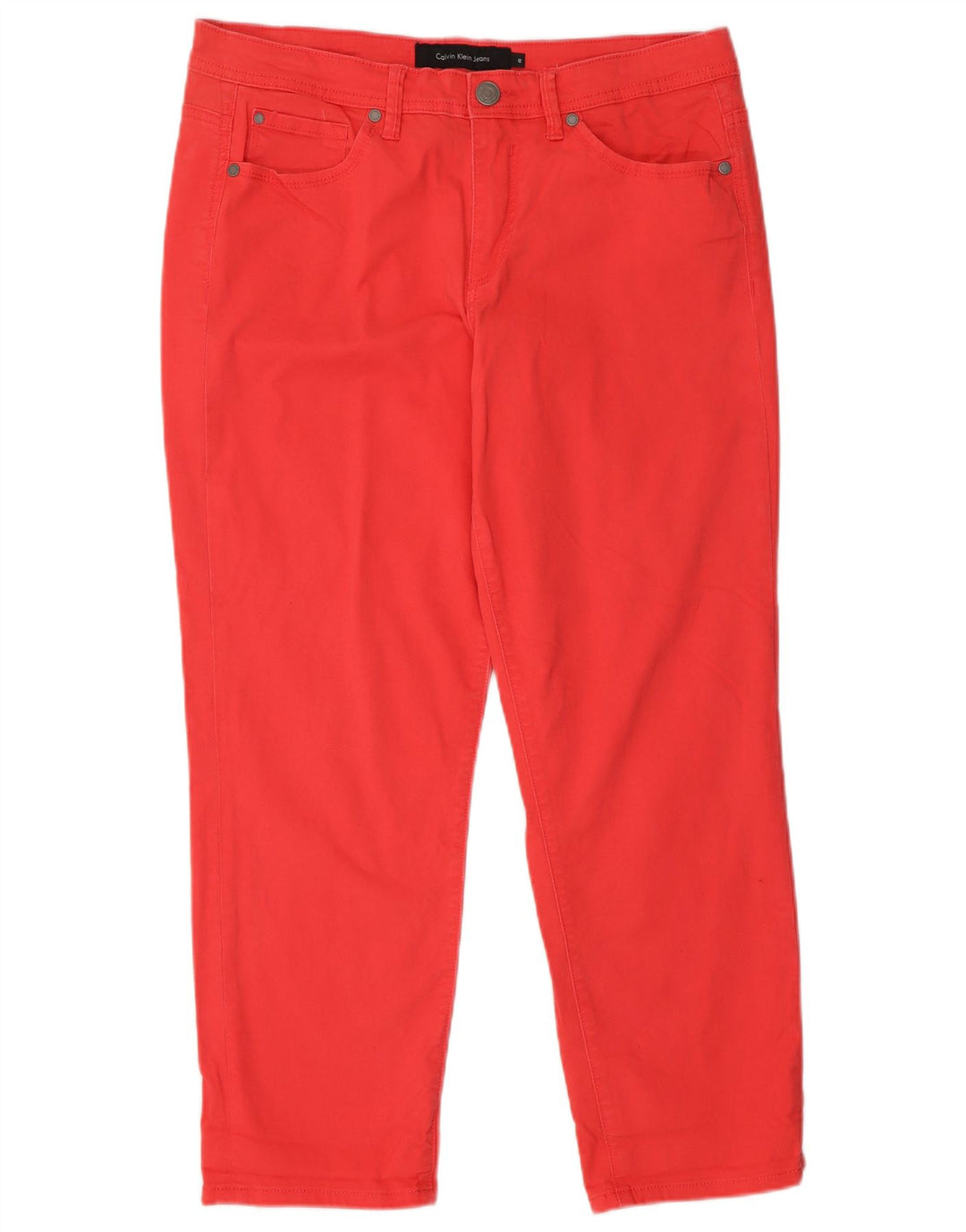 Blugi slim pentru femei CALVIN KLEIN US 12 Large W32 L27 Red