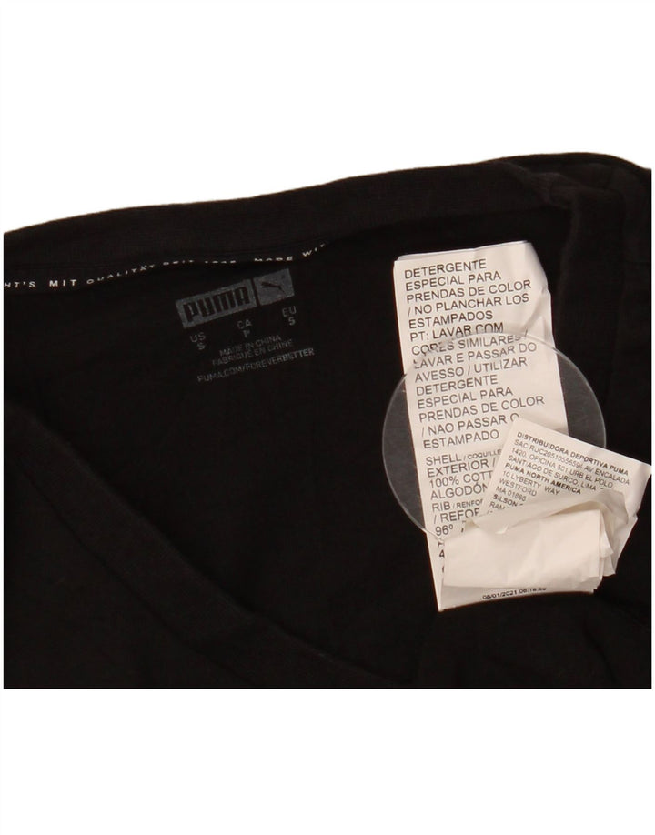 Tricou grafic Puma pentru bărbați Top mic, negru, floral, bumbac, natură