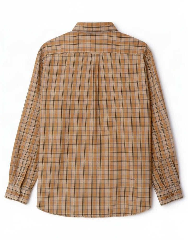 Cămașă pentru bărbați Barbour XL, bumbac cu carouri galbene