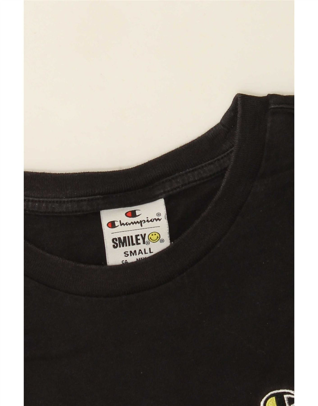 Tricou Champion pentru bărbați Smiley Top Mic Negru