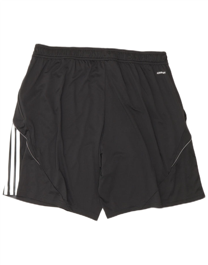 Pantaloni scurți sport pentru bărbați Adidas Regular Fit 2XL, poliester negru