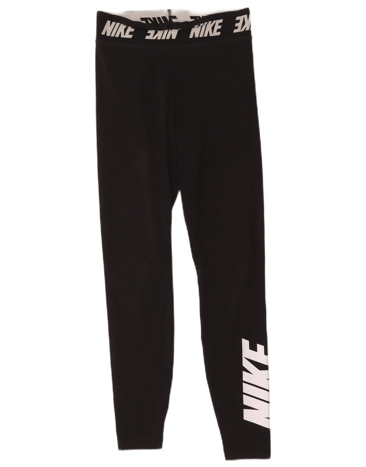 Leggings grafic Nike pentru femei UK 10 Poliester negru mic