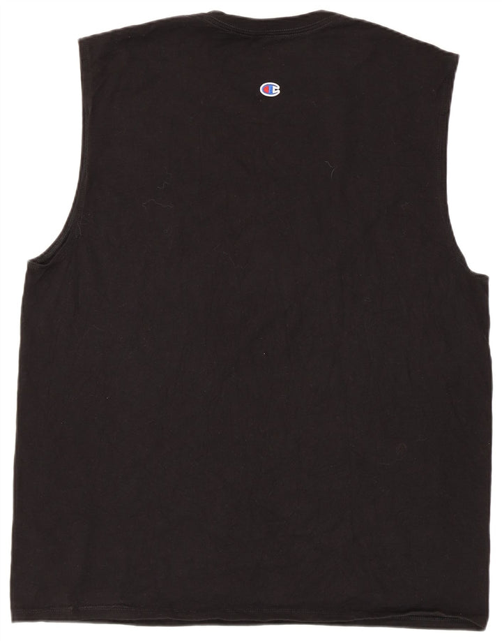 Vestă grafică pentru bărbați Champion XL, bumbac negru