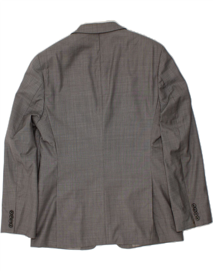 MICHAEL KORS Mens 2 Button Blazer Jacket UK 40 Large Grey Wool Vintage Michael Kors and Second-Hand Michael Kors from Messina Hembry 