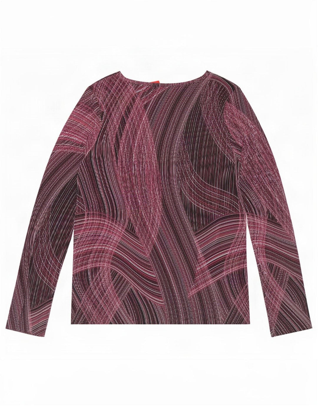 Top pentru femei Marks & Spencer cu model abstract cu mânecă lungă UK 16 mare violet