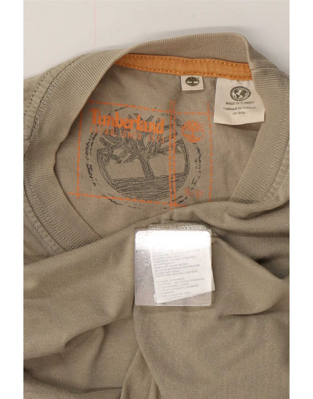 Tricou grafic Timberland pentru bărbați Top mic din bumbac kaki