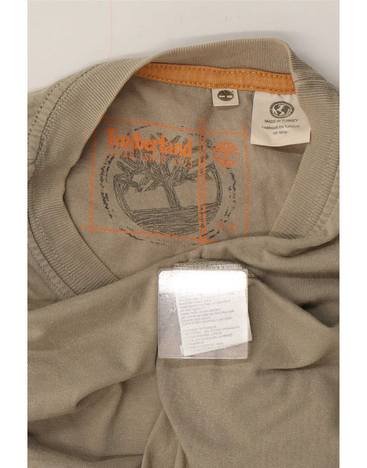 Tricou grafic Timberland pentru bărbați Top mic din bumbac kaki